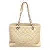 Image 1 : Chanel Light Beige Caviar Leather GST Shoulder bag