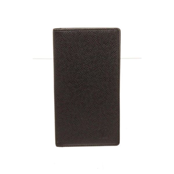 Louis Vuitton Black Leather Long Card Wallet
