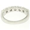 Image 7 : NEW 14k White Gold FINE .80 ctw Bar Set Round Brilliant Diamond Wedding Band Rin