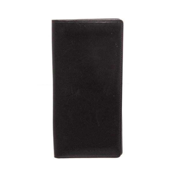 Louis Vuitton Black Lambskin Leather Long Bifold Wallet