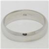 Image 5 : Classic Unisex 14K White Gold 5.0mm Domed Polished Comfort Fit Wedding Band Ring