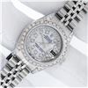Image 2 : Rolex Ladies Stainless Steel Quickset Mother Of Pearl Diamond Lugs Jubilee Rolex