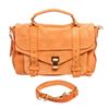 Image 1 : Proenza Orange Leather Suede Shoulder Bag