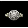 Image 2 : 0.93 ctw Diamond Ring - 14KT White Gold