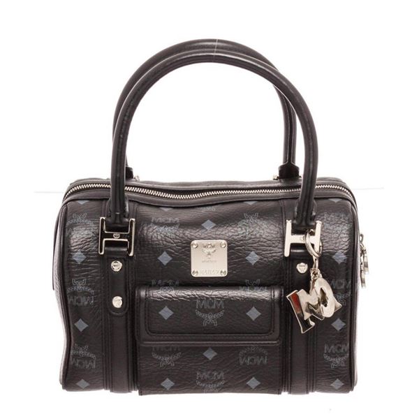 MCM Black Boston Bag