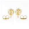 Image 5 : 14k Yellow Gold 1.11 ctw Round Brilliant Cut Diamond Claw Prong Stud Earrings