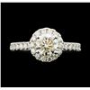Image 2 : 1.54 ctw Diamond Ring - 14KT White Gold