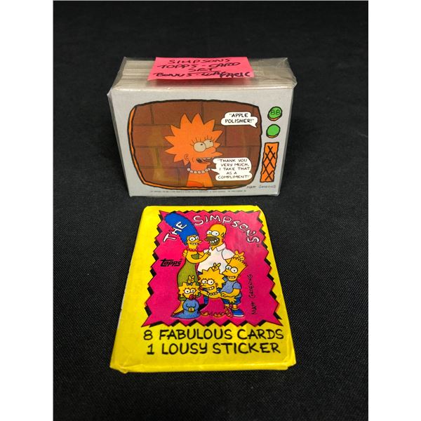 FIRST EDITION THE SIMPSONS TRADING CARD LOT