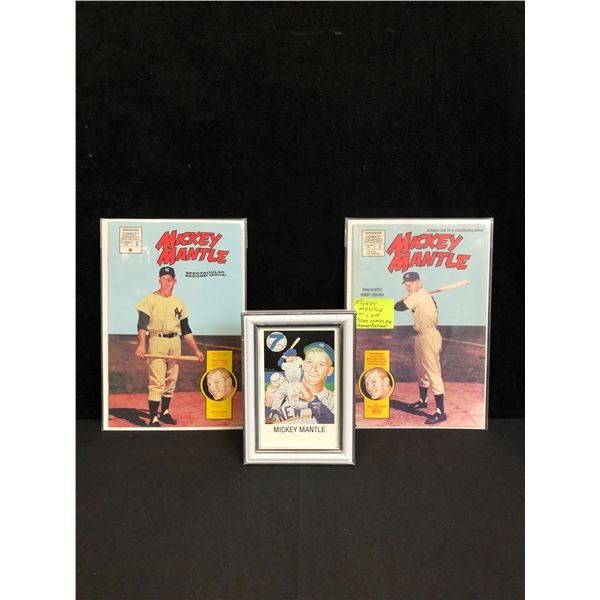 MICKEY MANTLE NO.1 AND 2 COMIC BOOK LOT