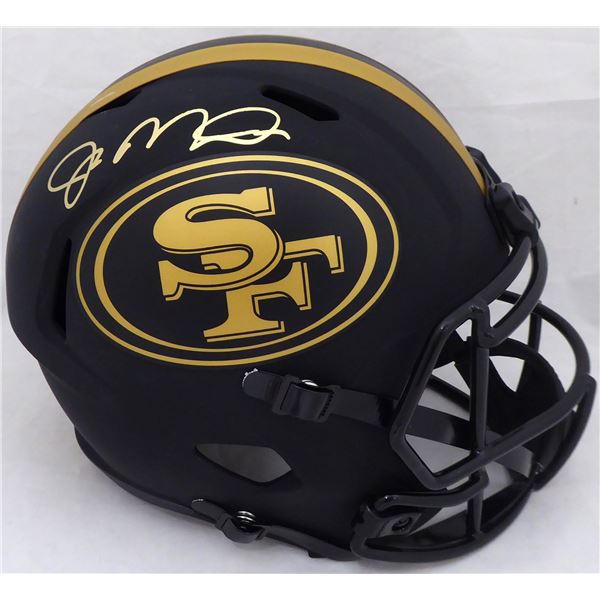 JOE MONTANA SIGNED SAN FRANCISCO 49ERS ECLIPSE FULL SIZE REP HELMET (BECKETT COA)