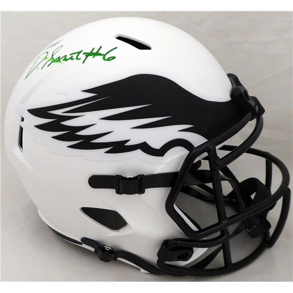 DeVONTA SMITH SIGNED EAGLES LUNAR ECLIPSE FULL-SIZE AUTHENTIC SPEED HELMET (BECKETT COA)