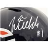 Image 2 : Justin Fields Autographed Chicago Bears Blue Full Size Replica Speed Helmet Beckett BAS