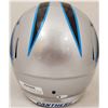 Image 3 : CHRISTIAN McCAFFREY SIGNED PANTHERS FULL-SIZE SPEED REPLICA HELMET (SMUDGED) BECKETT COA
