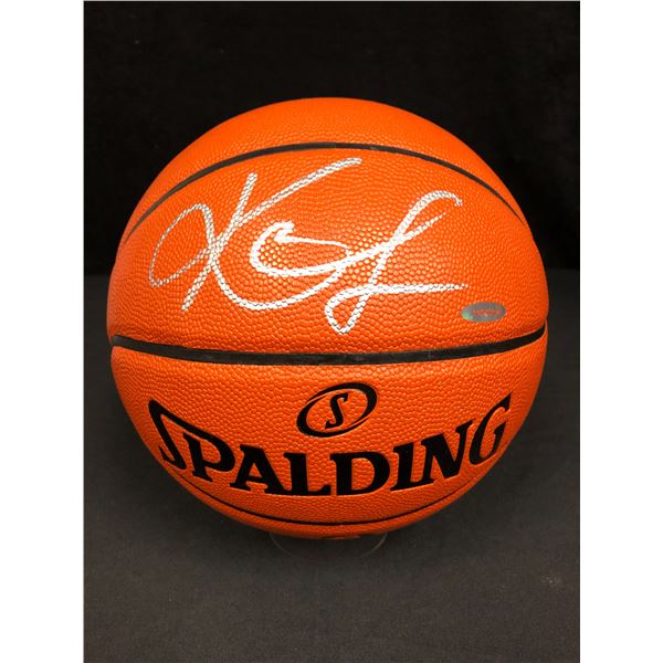 KEVIN LOVE AUTOGRAPHED SPALDING INDOOR/OUTDOOR BASKETBALL (UPPER DECK COA)