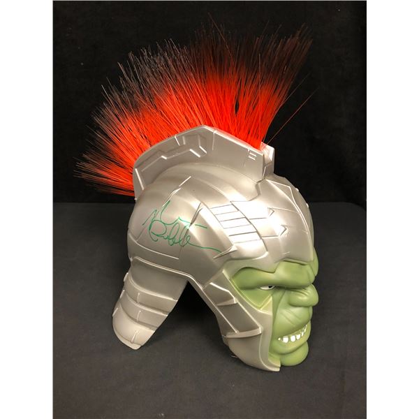 MARK RUFFALO & STAN LEE SIGNED INCREDIBLE HULK REPLICA  HELMET (RA COA)