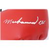 Image 2 : MUHAMMAD ALI SIGNED RED EVERLAST BOXING GLOVE (PSA/DNA)