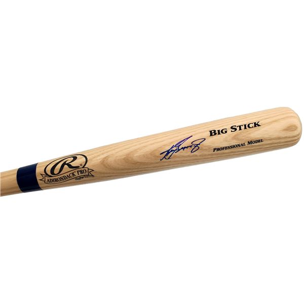 KEN GRIFFEY JR. SIGNED BLONDE RAWLINGS BASEBALL BAT (BECKETT & MCS COA)