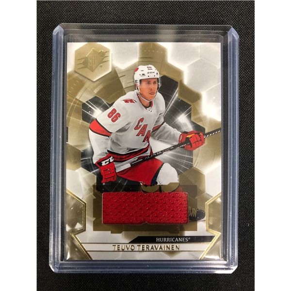 2020-21 UD SPX #52 TEUVO TERAVAINEN JERSEY PATCH