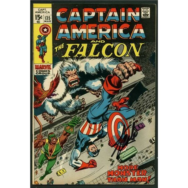 STAN LEE SIGNED CAPTAIN AMERICA & THE FALCON #135 COMIC BOOK (PSA/DNA)