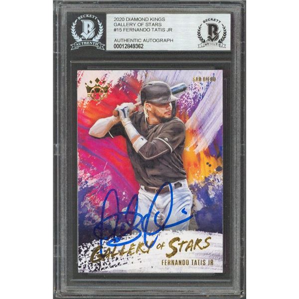 2020 PANINI DIAMOND KINGS BASEBALL FERNANDO TATIS JR. GALLERY OF STARS AUTHENTIC AUTO (BGS SLAB)