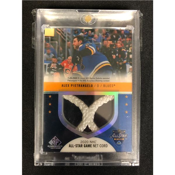 12020-21 UD SP GAME USED #ASNC-AP ALEX PIETRANGELO ALL-STAR GAME NET CORD /35