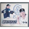 Image 2 : RANDY JOHNSON SIGNED FRAMED 11x14 MARINERS LITHOGRAPH PHOTO (BECKETT COA)