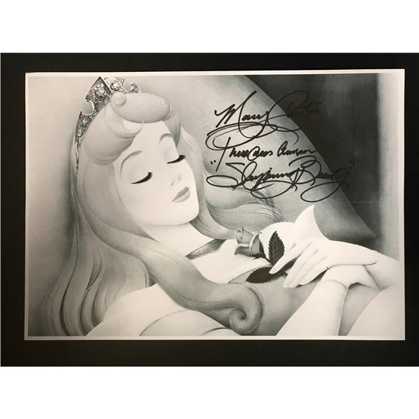 MARY COSTA SIGNED SLEEPING BEAUTY 8 X 10 ( RA COA)