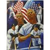Image 1 : MICKEY MANTLE & JOE DIMAGGIO SIGNED 18x24 LITHOGRAPH PHOTO (PSA/DNA)