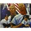 Image 2 : MICKEY MANTLE & JOE DIMAGGIO SIGNED 18x24 LITHOGRAPH PHOTO (PSA/DNA)