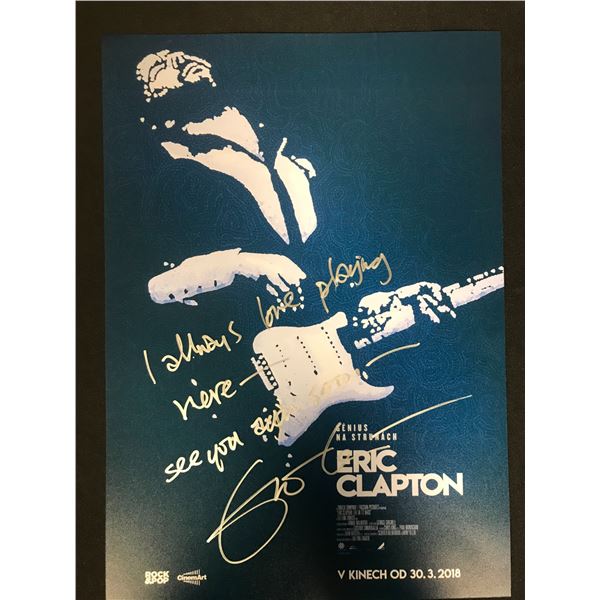 ERIC CLAPTON SIGNED POSTER (RA COA)