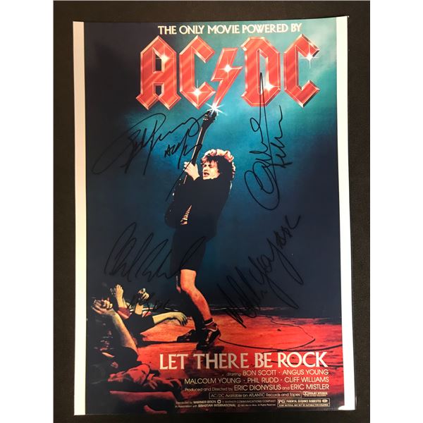 AC/DC MULTI-SIGNED POSTER (RA COA)