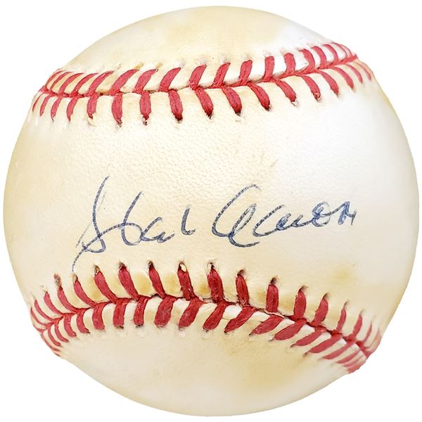 HANK AARON SIGNED OFFICIAL NL BASEBALL (BECKETT COA)