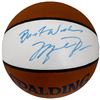 Image 1 : MICHAEL JORDAN SIGNED SPALDING BASKETBALL "BEST WISHES" VINTAGE SIGNATURE (BECKETT COA)