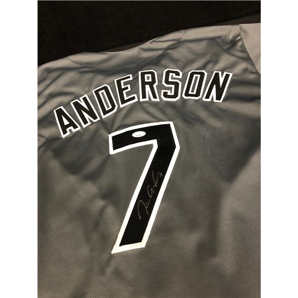 TIM ANDERSON SIGNED WHITE SOX PRO STYLE JERSEY (JSA COA)