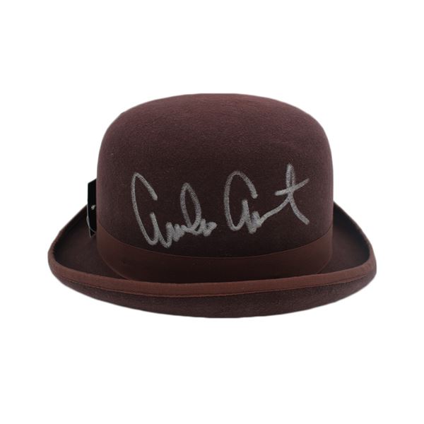 EMILIO ESTEVEZ SIGNED YOUNG GUNS BROWN DERBY COSTUME HAT (RADTKE COA)