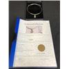 Image 3 : SILVER PLATE DIAMOND NECKLACE WITH APPRAISAL