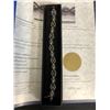 Image 1 : SILVER PLATE DIAMOND BRACELET WITH APPRAISAL
