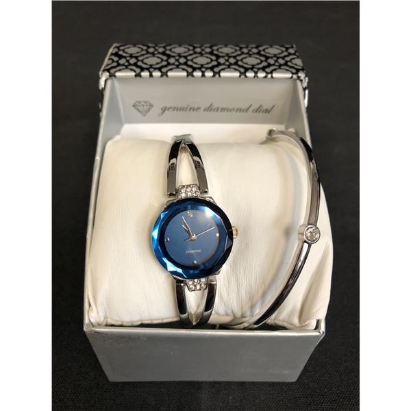 BRAND NEW DIAMOND DIAL WATCH WITH BOX