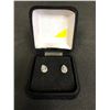 Image 1 : 1 SET WOMANS  SILVER  PLATE DIAMOND EARINGS