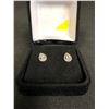 Image 2 : 1 SET WOMANS  SILVER  PLATE DIAMOND EARINGS