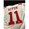 Image 1 : BRANDON AIYUK SIGNED 49ers WHITE PRO STYLE JERSEY (BECKETT COA)