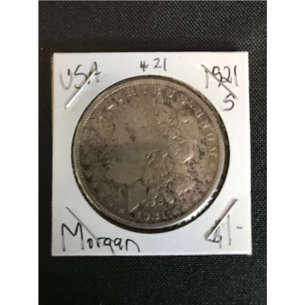 1921 S   MORGAN SILVER DOLLAR  .900 SILVER