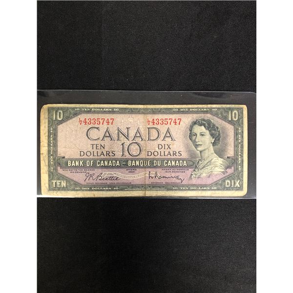 1954 CANADIAN $10.00 BILL