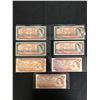 Image 1 : GREAT LOT OF 1954 AND 1973 CANADIAN $2.00 BILLS