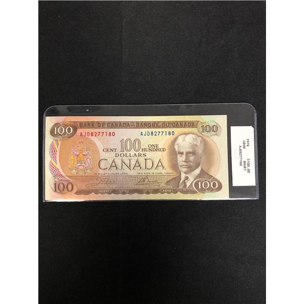 1976 CANADIAN $100.00 BILL