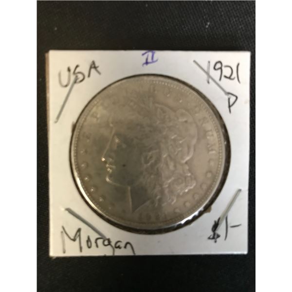 1921 P MORGAN SILVER DOLLAR .900 SILVER