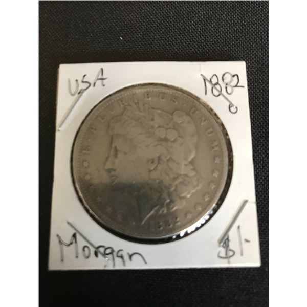 1882 O MORGAN SILVER DOLLAR .900 SILVER