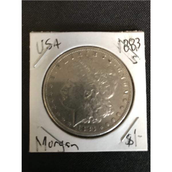 1883 S MORGAN SILVER DOLLAR .900 SILVER