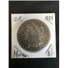 Image 1 : 1884 MORGAN SILVER DOLLAR .900 SILVER