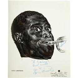 Louis Armstrong Signed Photograph